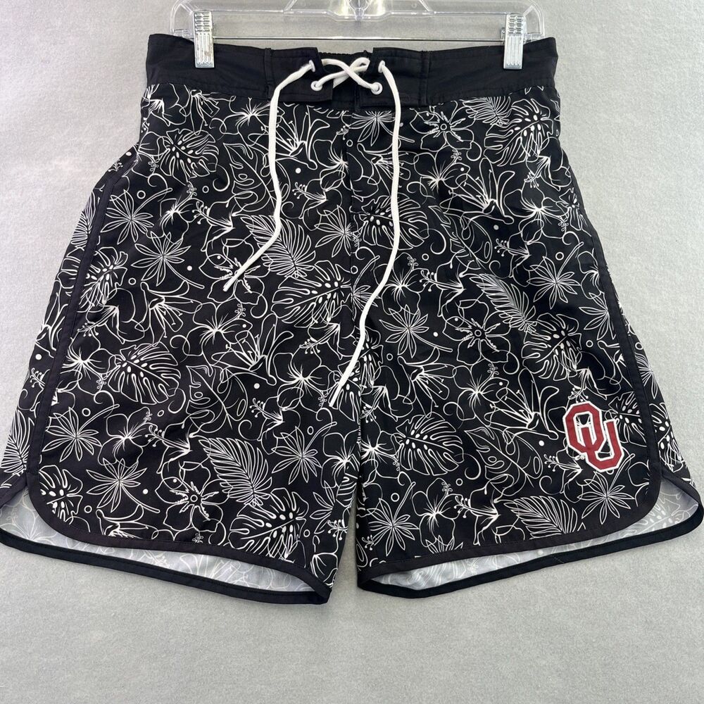Oklahoma Sooners Swim Trunks GIII Carl Banks Mens M Hawaiian OU Board Shorts